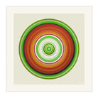 Earth toned circular grounding artwork.