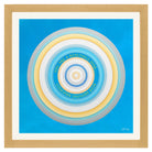 High-vibrational gift print with golden yellow and blue background saying You are a Beautiful Star Keep Shining Brightly created as an uplifting message for someone special.