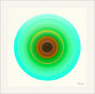 Keep Shining Brightly, Aqua Light, mounted and ready to frame